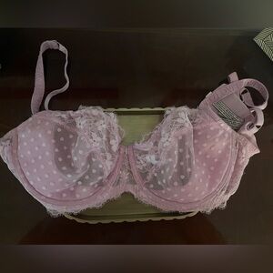 Victoria Secret Elegant Pink Lace Bralette